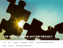 Tablet Screenshot of mountaineerautismproject.org